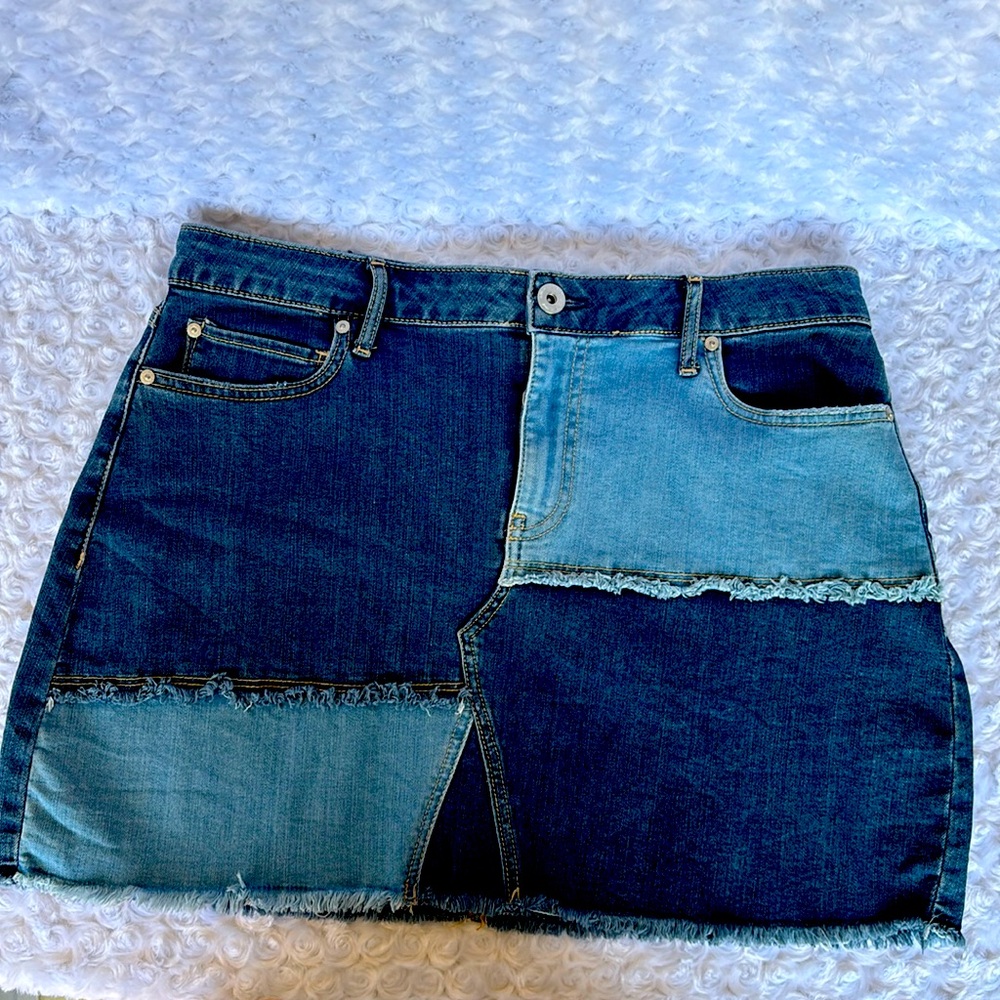 American Rag Patchwork Jean skirt